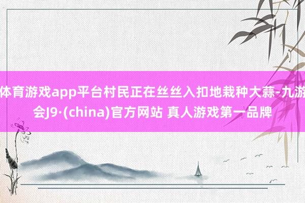 体育游戏app平台村民正在丝丝入扣地栽种大蒜-九游会J9·(china)官方网站 真人游戏第一品牌